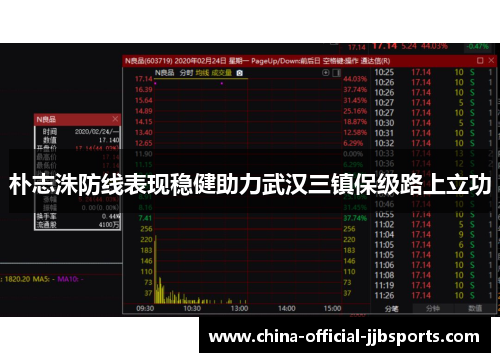朴志洙防线表现稳健助力武汉三镇保级路上立功